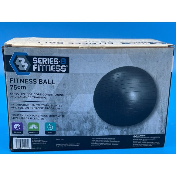 Series-8 Fitness Ball 75cm For Core Conditioning & Balance Training - Picture 3 of 3
